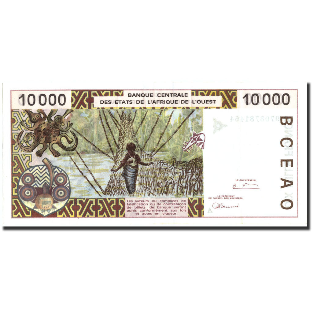 West African States, 10,000 Francs, 1997, 1997, KM:114Ae, UNC(60-62)