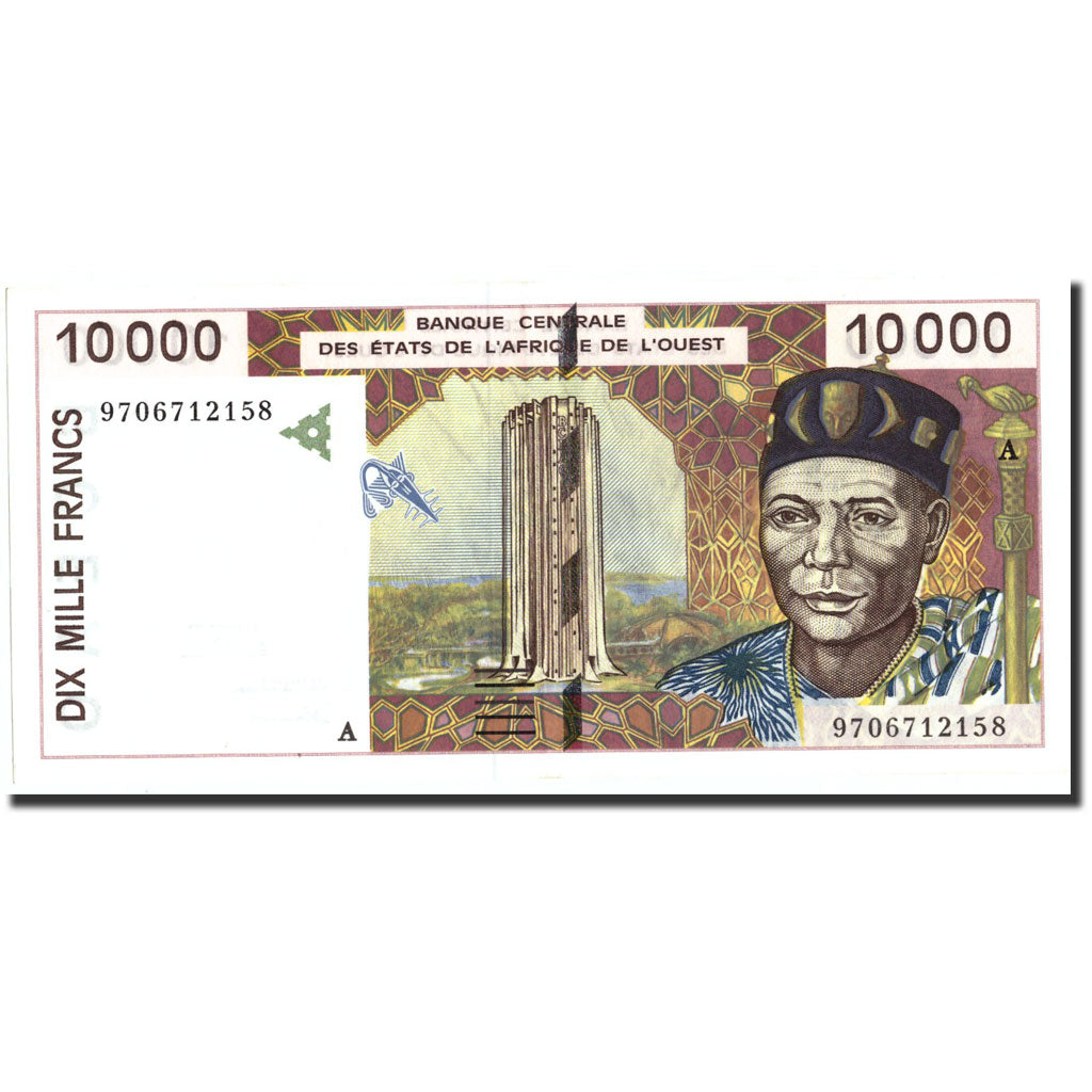 Banconote, Stati dell'Africa occidentale, 10,000 Francs, 1997, KM:114Ae, 1997