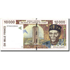 Billet, West African States, 10,000 Francs, 1997, 1997, KM:114Ae, TTB+