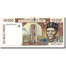 Banknote, West African States, 10,000 Francs, 1996, 1996, KM:114Ad, EF(40-45)