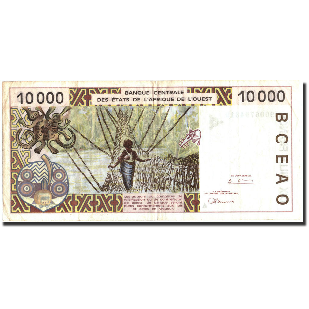 Banconote, Stati dell'Africa occidentale, 10,000 Francs, 1996, KM:114Ad, 1996