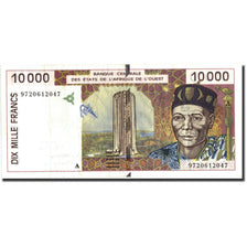 Banknot, Kraje Afryki Zachodniej, 10,000 Francs, 1997, 1997, KM:114Ae, EF(40-45)