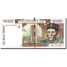 Banknote, West African States, 10,000 Francs, 1996, 1996, KM:714Kd, UNC(60-62)