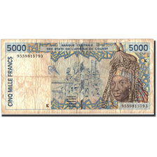 West African States, 5000 Francs, 1995, 1995, KM:713Kd, F(12-15)