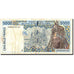 Geldschein, West African States, 5000 Francs, 1995, 1995, KM:713Kd, SGE+