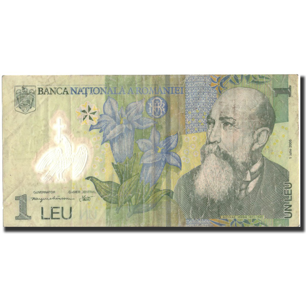 Banconote, Romania, 1 Leu, 2005, KM:117a, 2005-07-01, BB+