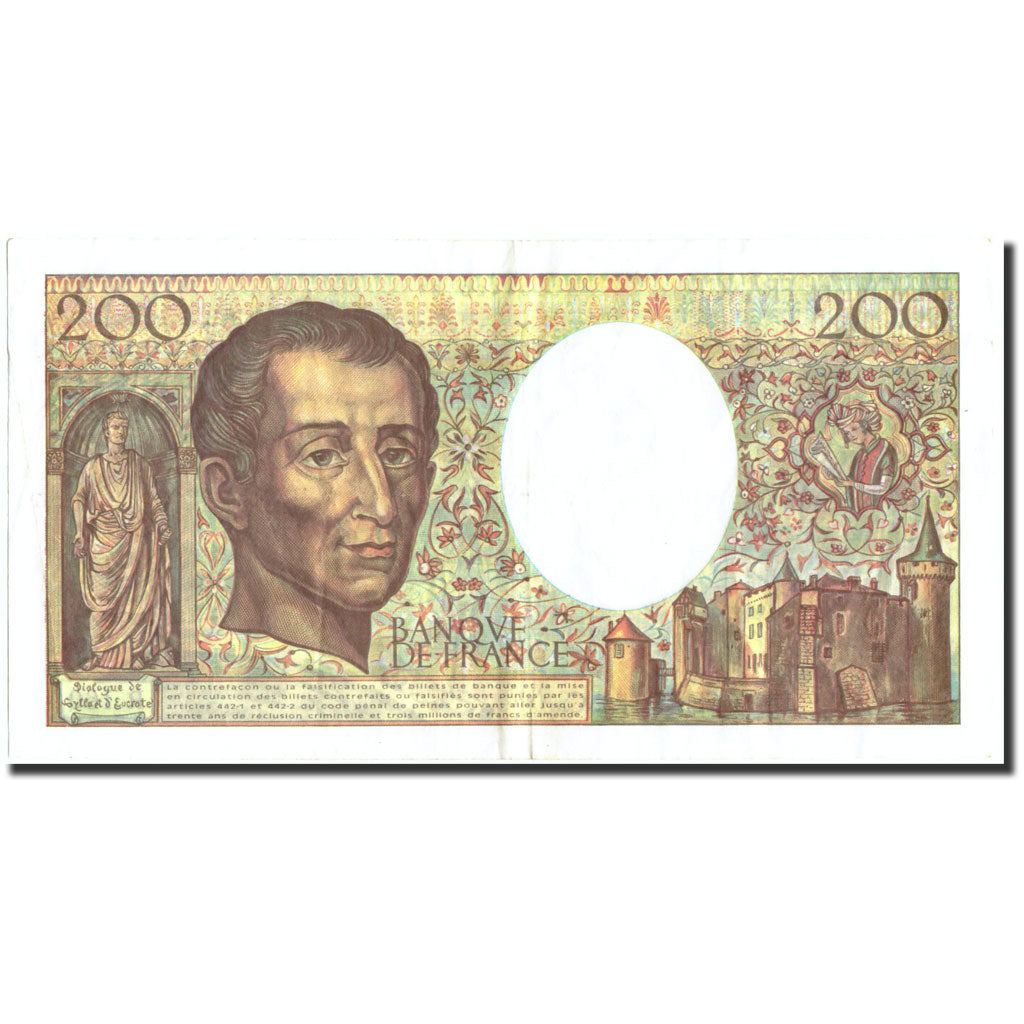 Banknot, Francja, 200 Francs, 1994, 1994, AU(50-53), Fayette:70/21, KM:155f