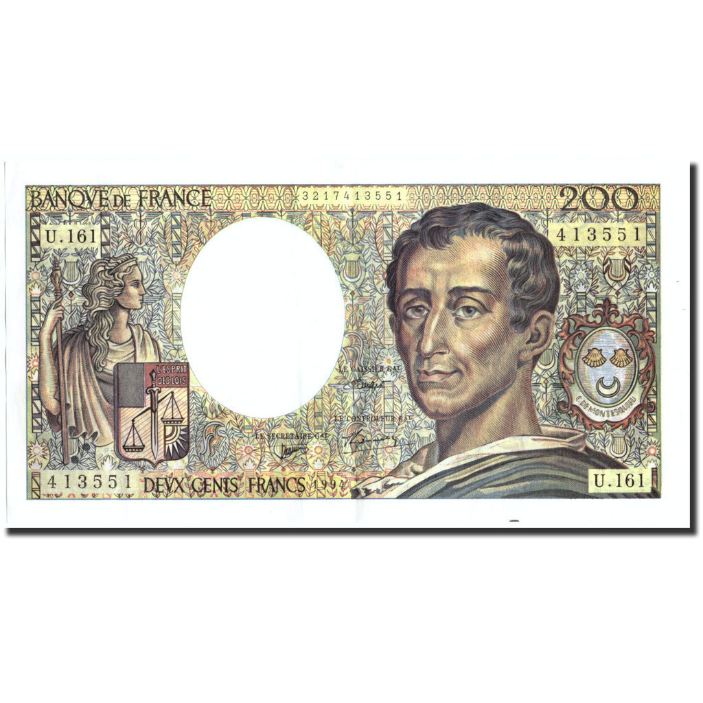Billet, France, 200 Francs, 1994, 1994, TTB+, Fayette:70/2.1), KM:155f