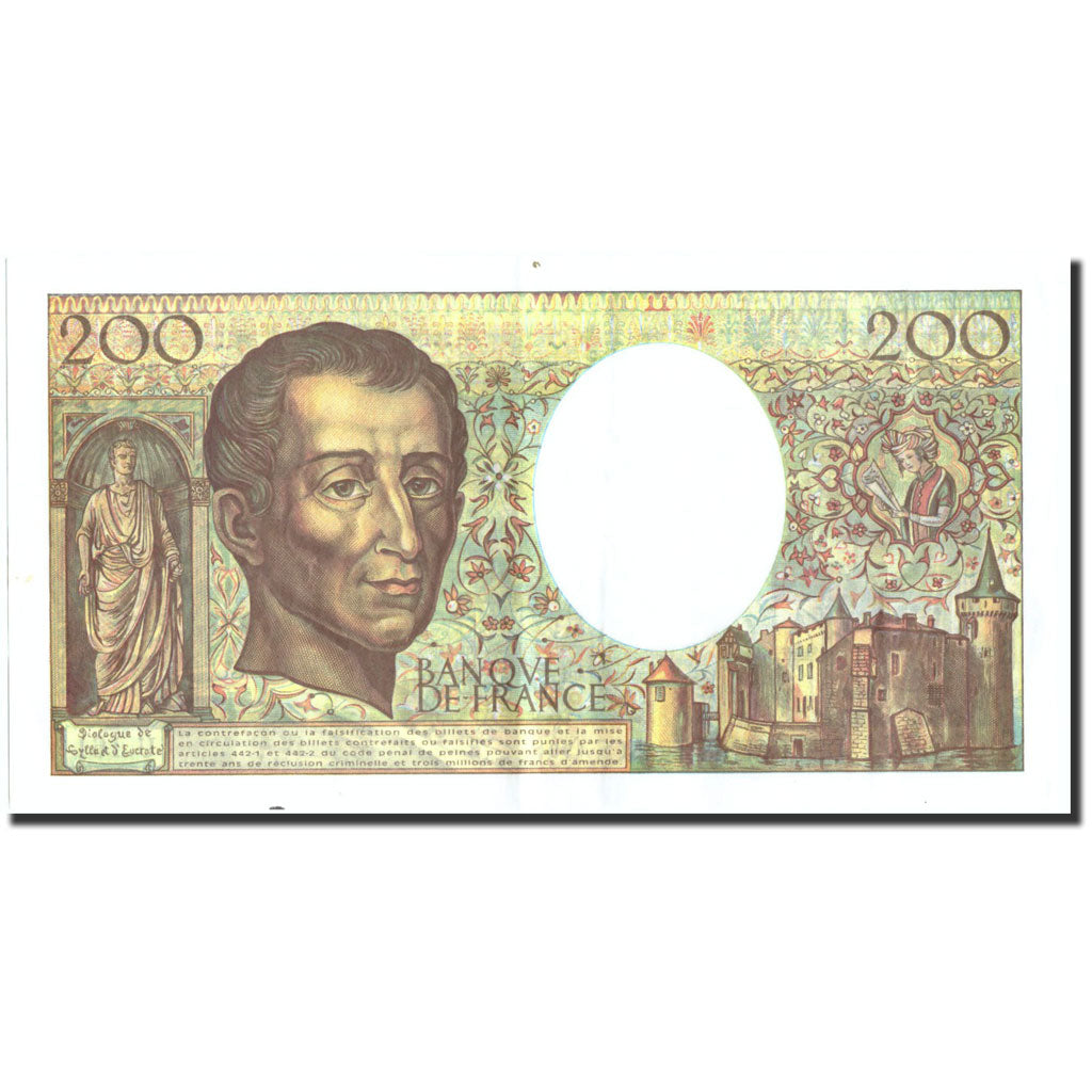 Billet, France, 200 Francs, 1994, 1994, TTB+, Fayette:70/2.1), KM:155f