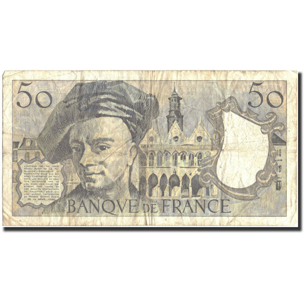 France, 50 Francs, 1986, KM:152b, 1986, VF(20-25)