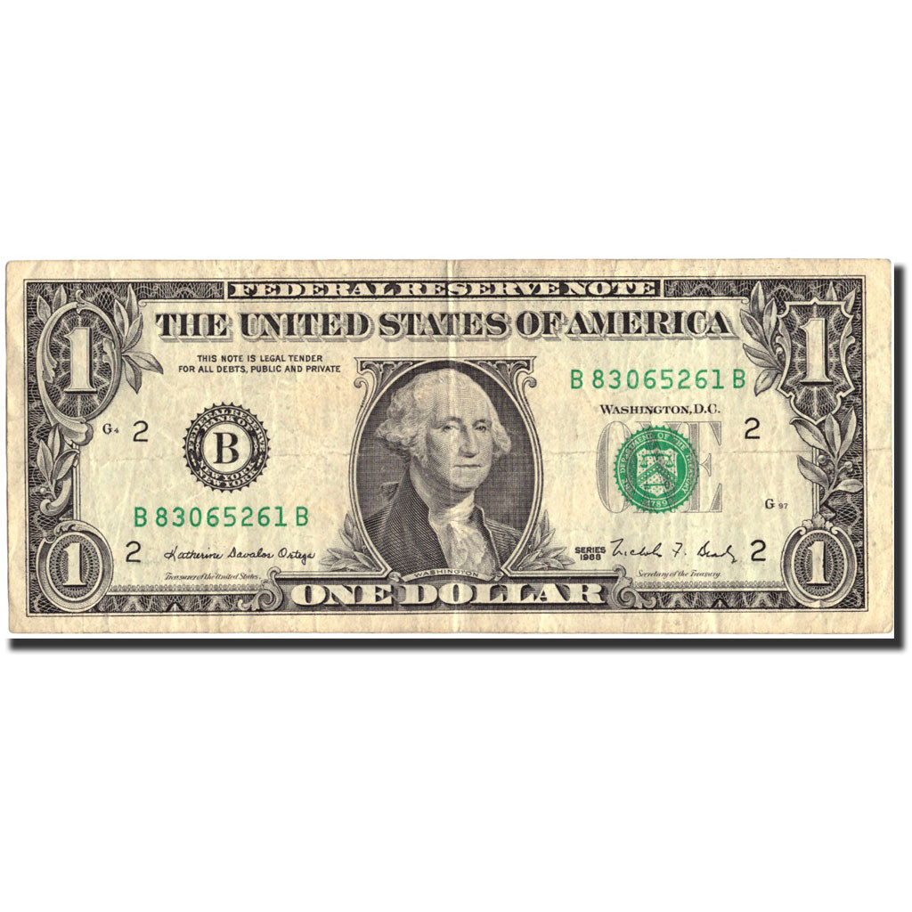 Billet, États-Unis, One Dollar, 1988, 1988, KM:4801C@star, TB