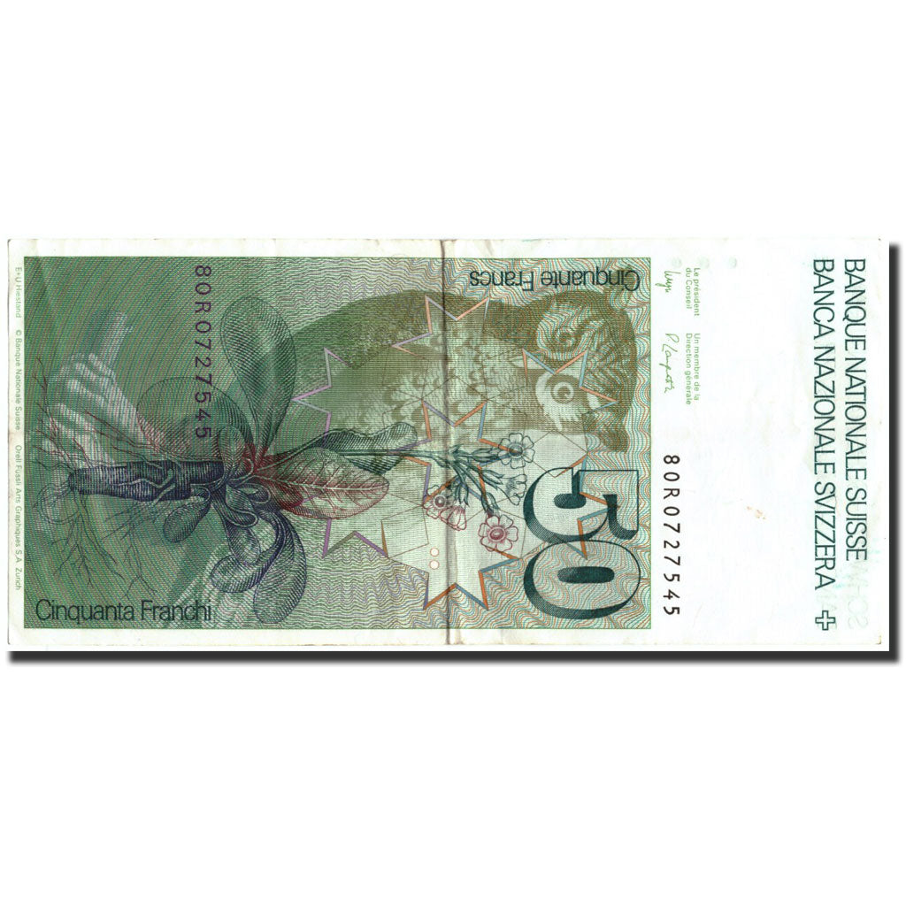 Switzerland, 50 Franken, 1979, 1979, KM:56b, AU(50-53)