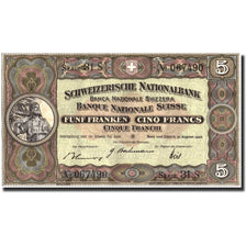 Switzerland, 5 Franken, 1940, 1940-08-31, KM:11i, AU(50-53)