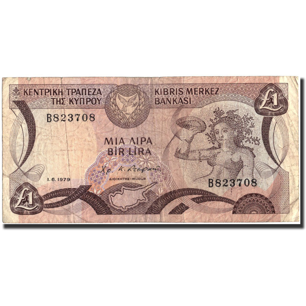 Banknot, Cypr, 1 Pound, 1979, 1979-06-01, KM:46, F(12-15)