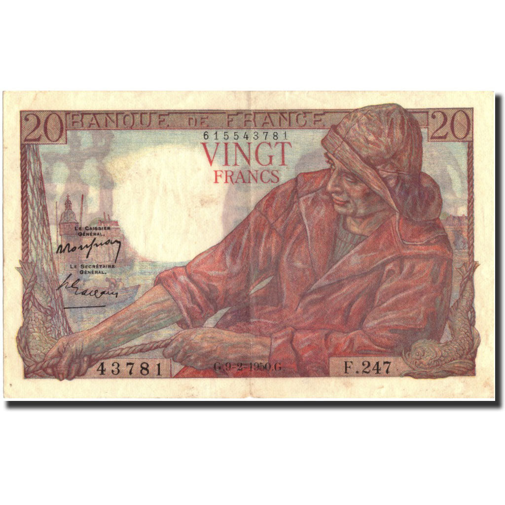 Francia, 20 Francs, 1997, KM:100d, 1997, BB+, Fayette:13.17