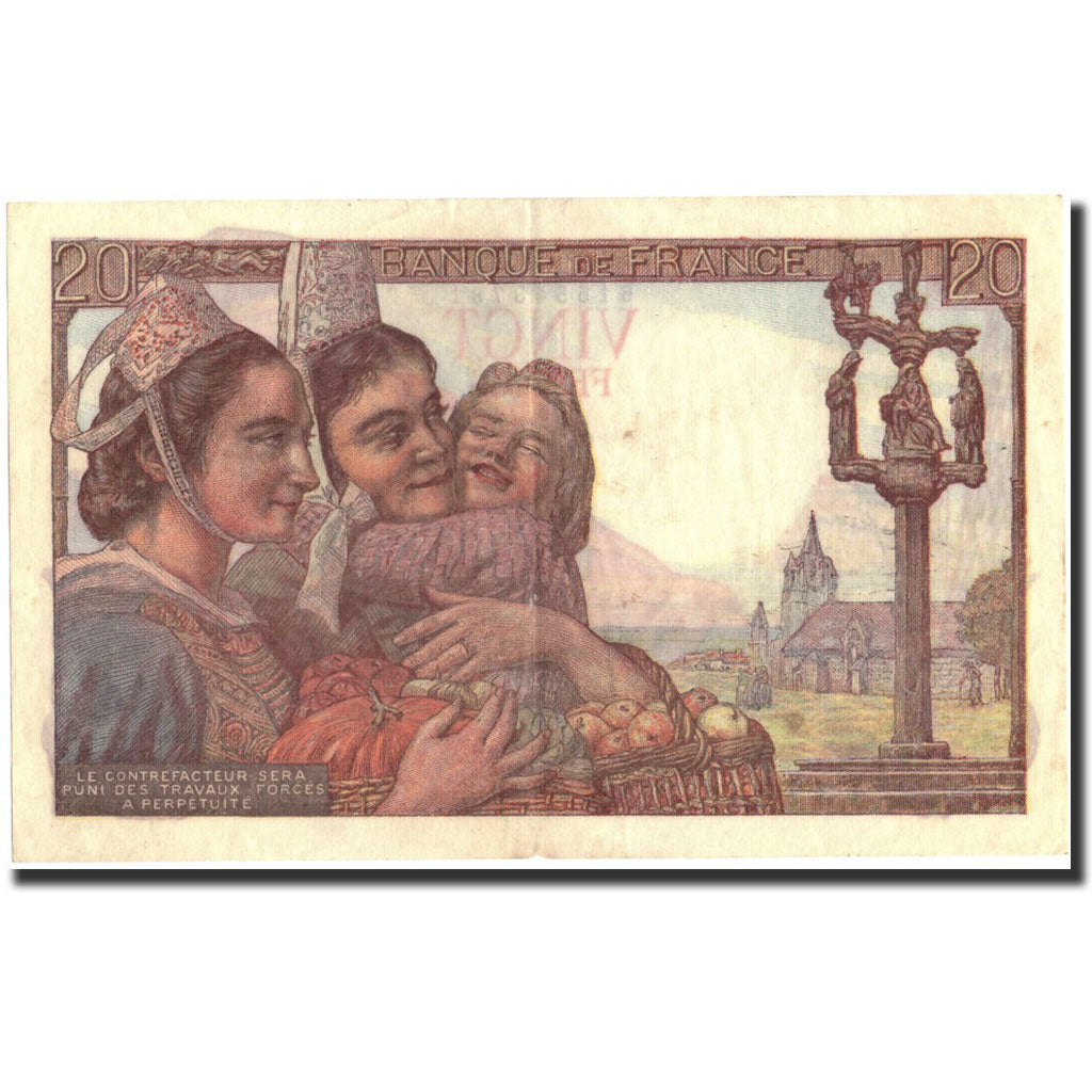 Francia, 20 Francs, 1997, KM:100d, 1997, BB+, Fayette:13.17