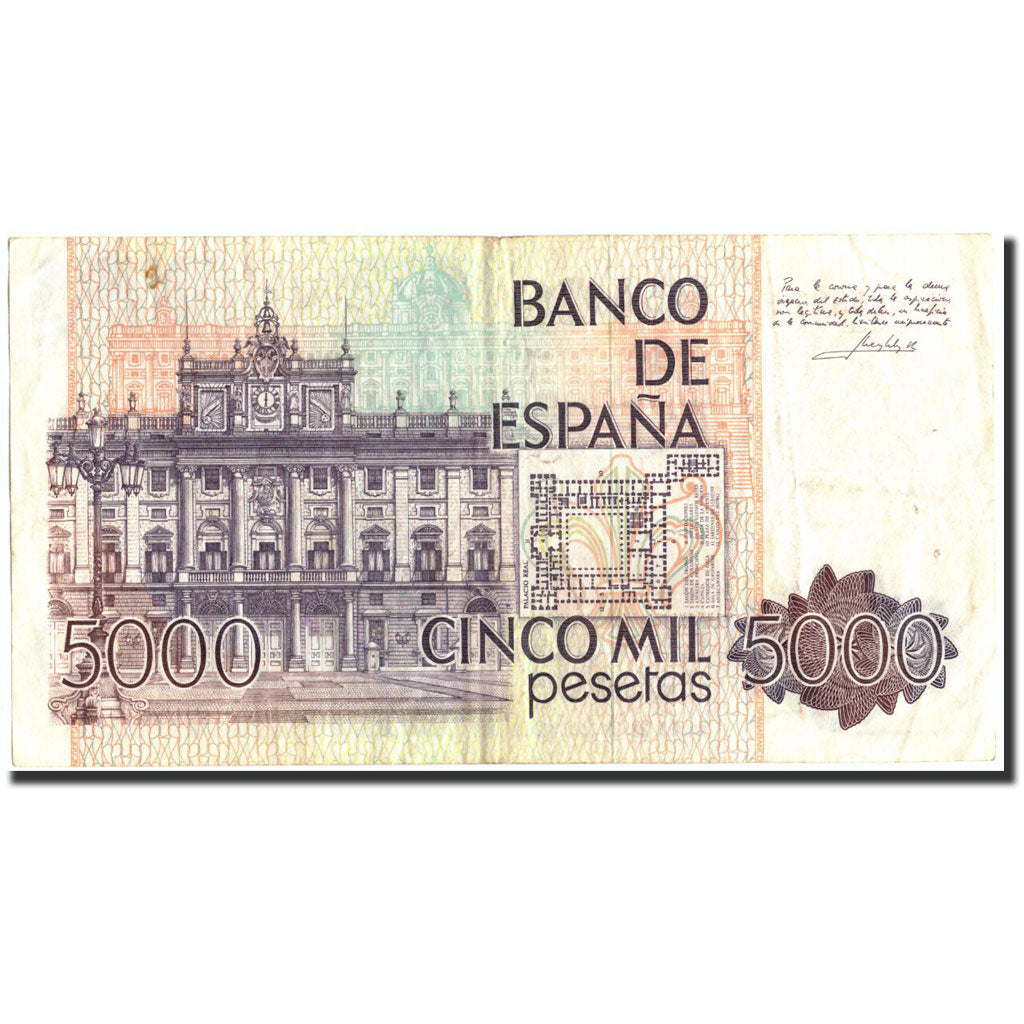 Banknote, Spain, 5000 Pesetas, 1979, 1979-10-23, KM:160, VF(20-25)