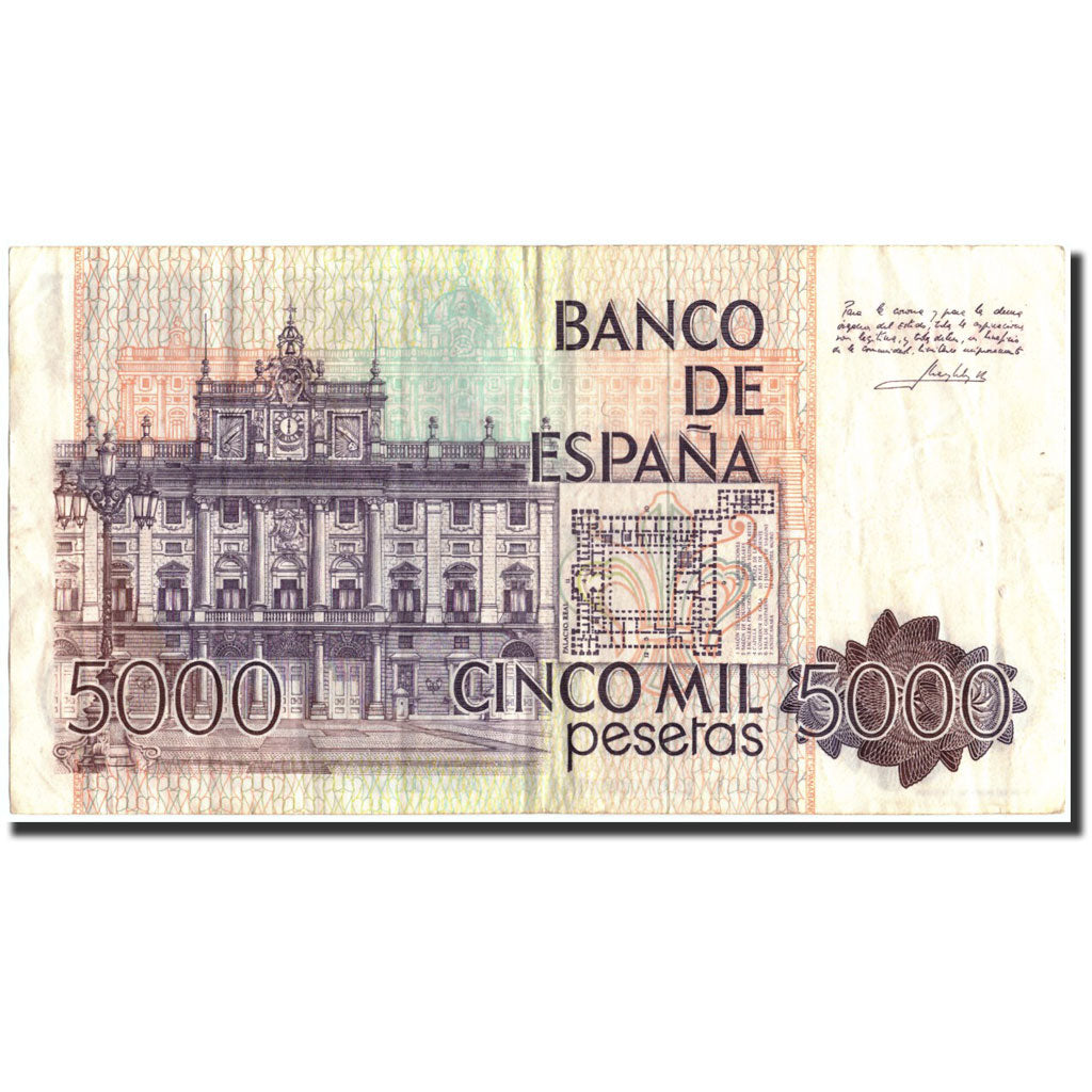 Banknote, Spain, 5000 Pesetas, 1979, 1979-10-23, KM:160, VF(20-25)