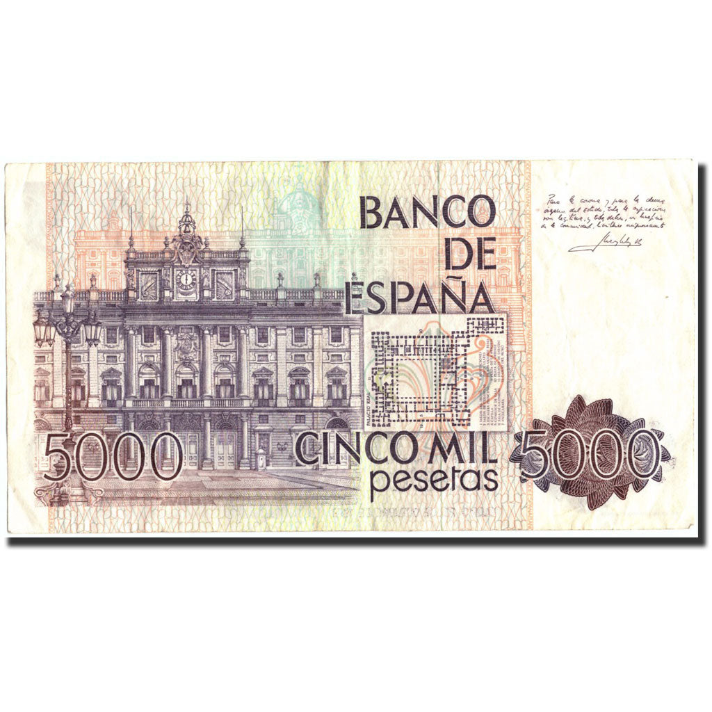 Banknote, Spain, 5000 Pesetas, 1979, 1979-10-23, KM:160, VF(20-25)