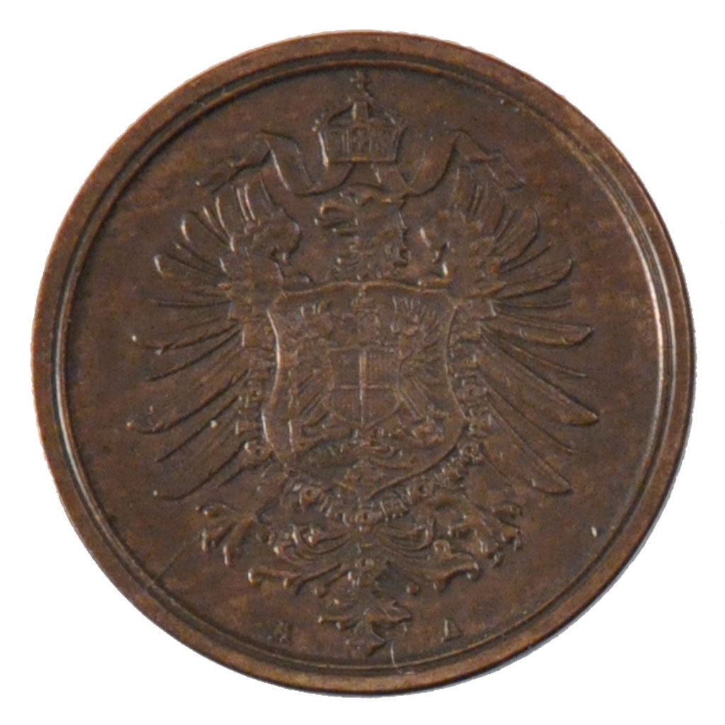 Coin, GERMANY - EMPIRE, Wilhelm I, 2 Pfennig, 1874, Berlin, AU(50-53), Copper