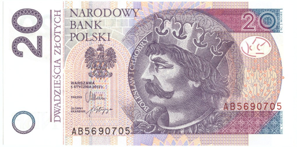 Banknote, Poland, 20 Zlotych, 2012, 2012-01-05, KM:184, UNC(65-70)