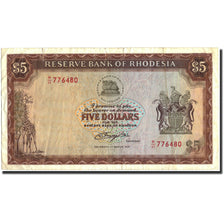 Billet, Rhodésie, 5 Dollars, 1976, 1976-03-01, KM:36a, TTB