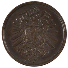 Coin, GERMANY - EMPIRE, Wilhelm I, 2 Pfennig, 1874, Frankfurt, AU(55-58)