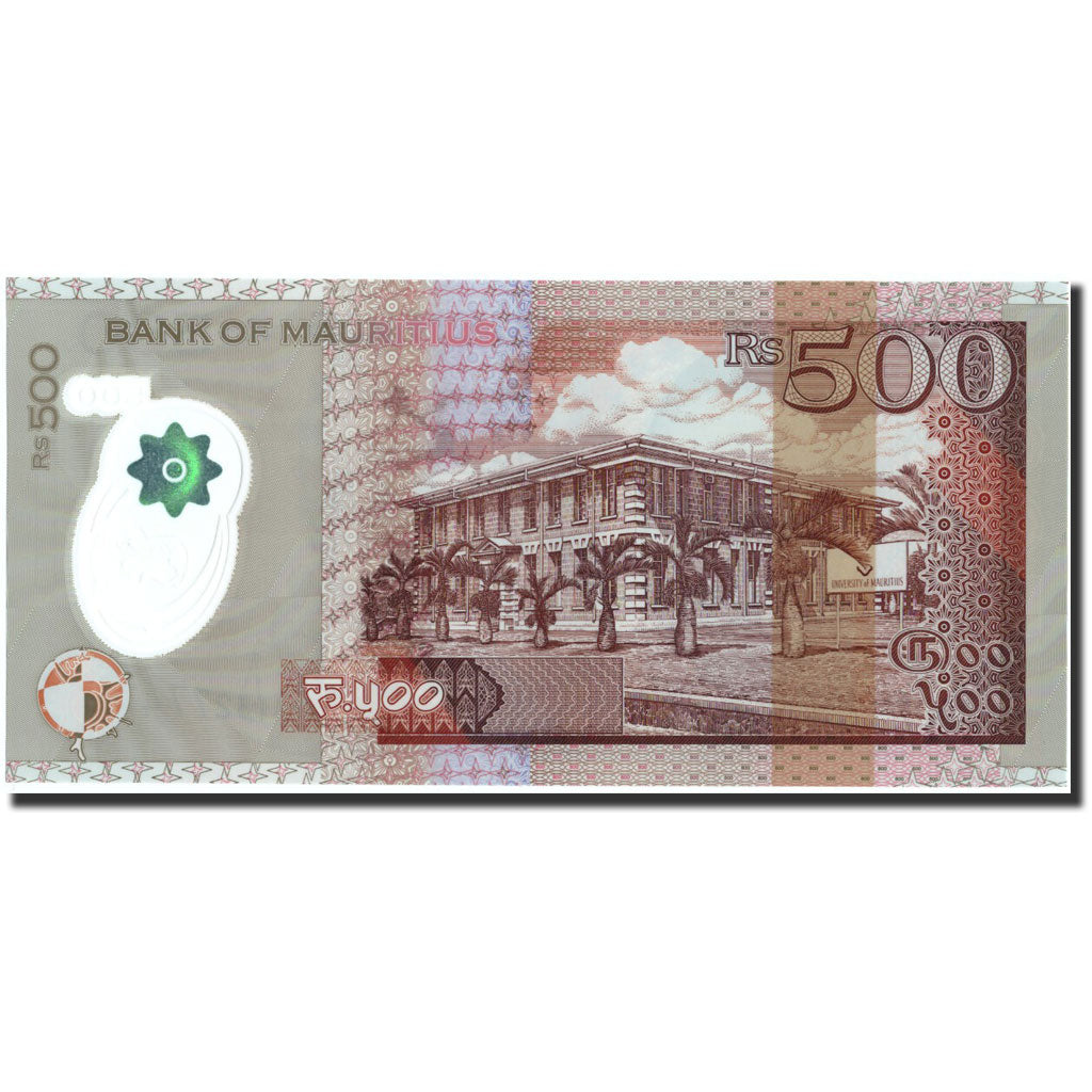 Billete, 500 Rupees, 2013, Mauricio, KM:66, 2013, UNC