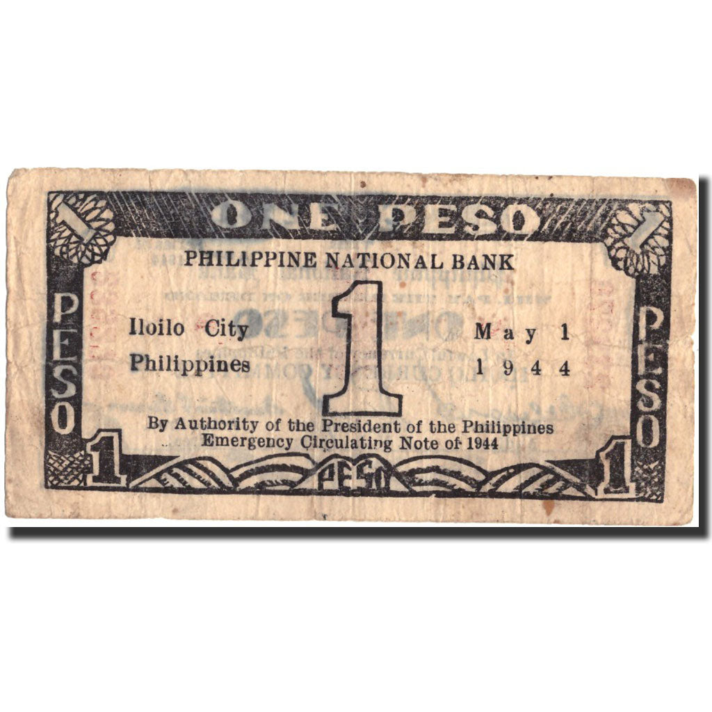 Filipinas, 1 Peso, Undated (1944), KM:94a, RC