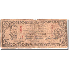 Banknot, Filipiny, 5 Pesos, 1942, 1942, KM:107a, AG(1-3)