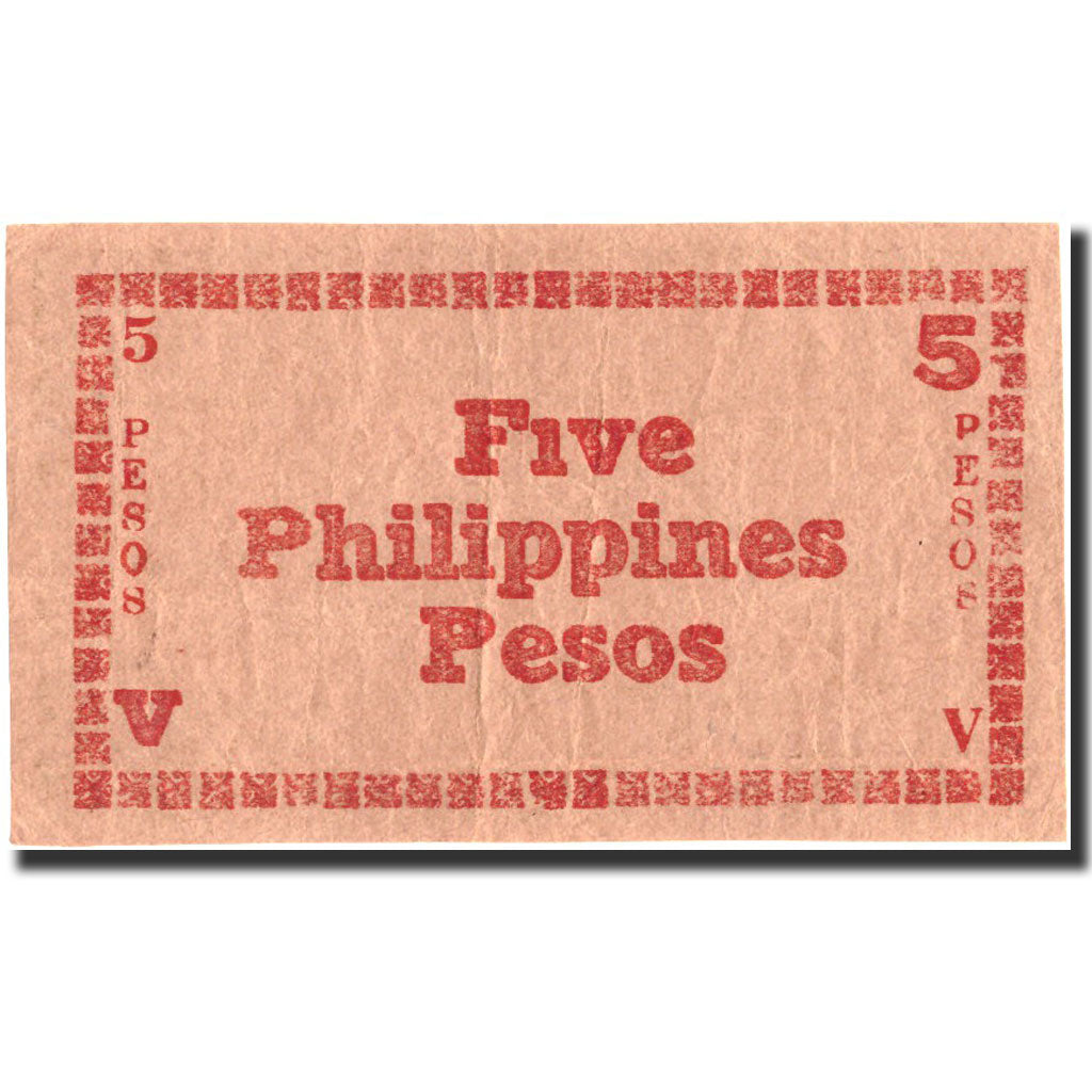 Banconote, Filippine, 5 Pesos, Undated (1942), KM:107a, Undated, BB+