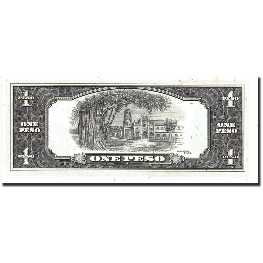 Philippines, 1 Peso, Undated (1949), KM:133h, AU(50-53)
