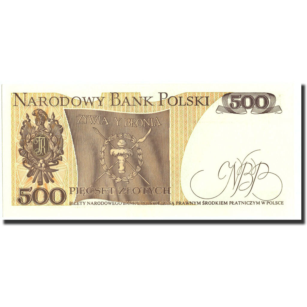 Banknote, Poland, 500 Zlotych, 1982, 1982-06-01, KM:145d, UNC(63)