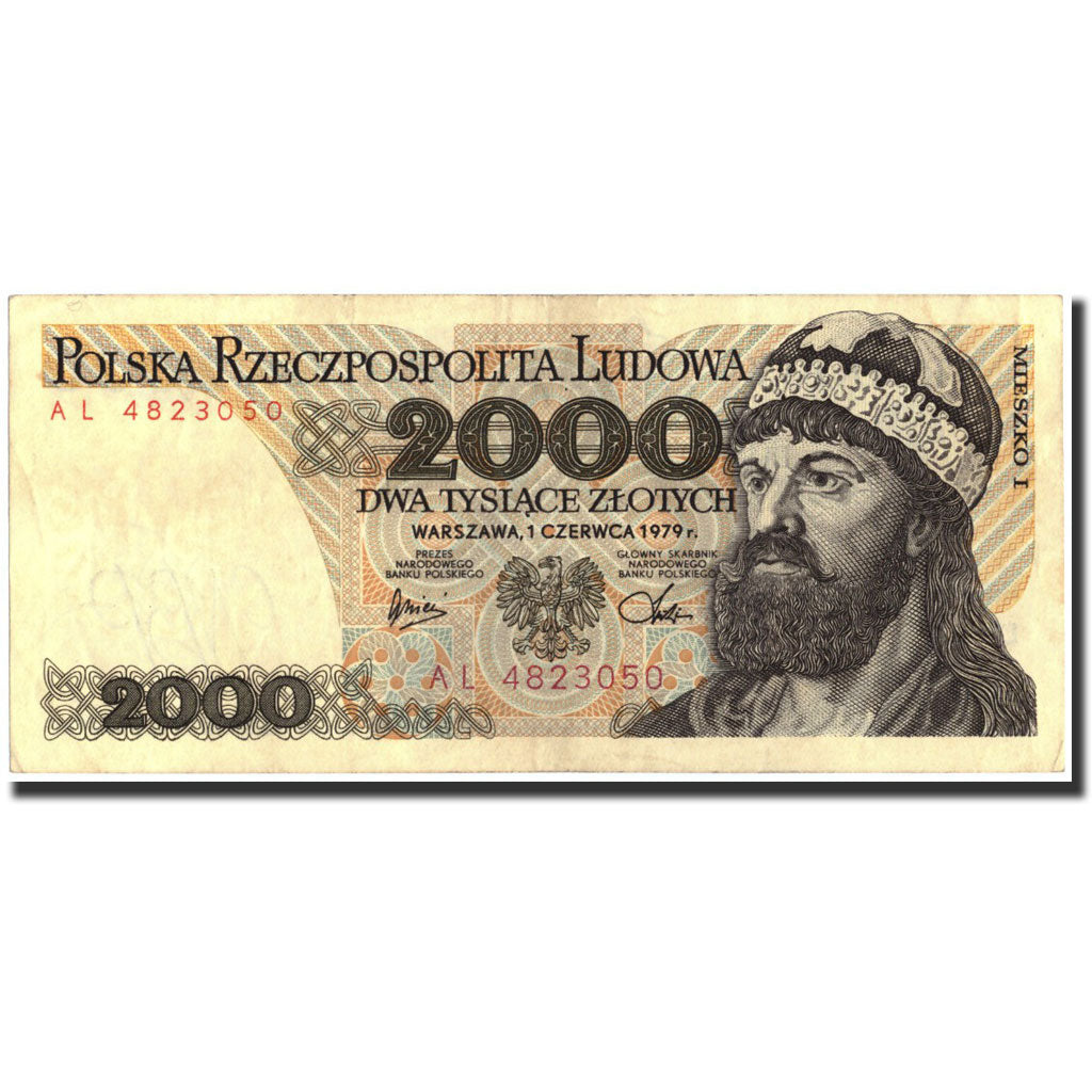 Poland, 2000 Zlotych, 1979, KM:147b, 1979-06-01, EF(40-45)