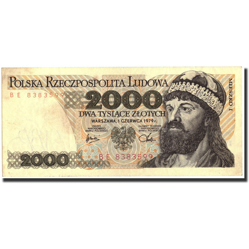 Banknote, Poland, 2000 Zlotych, 1979, 1979-06-01, KM:147b, AU(50-53)