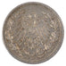 Coin, GERMANY - EMPIRE, 1/2 Mark, 1911, Karlsruhe, AU(50-53), Silver, KM:17