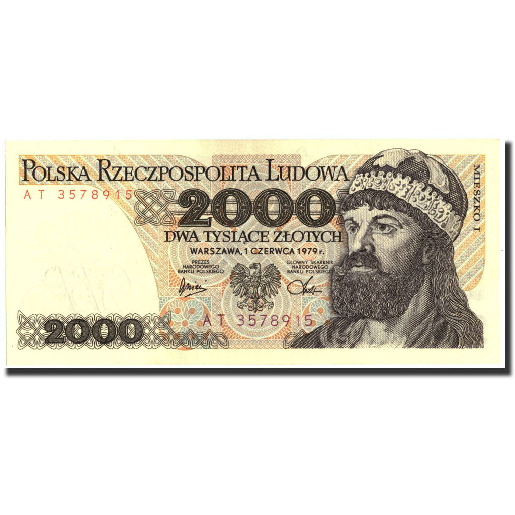 Poland, 2000 Zlotych, 1979, KM:147b, 1979-06-01, UNC(63)