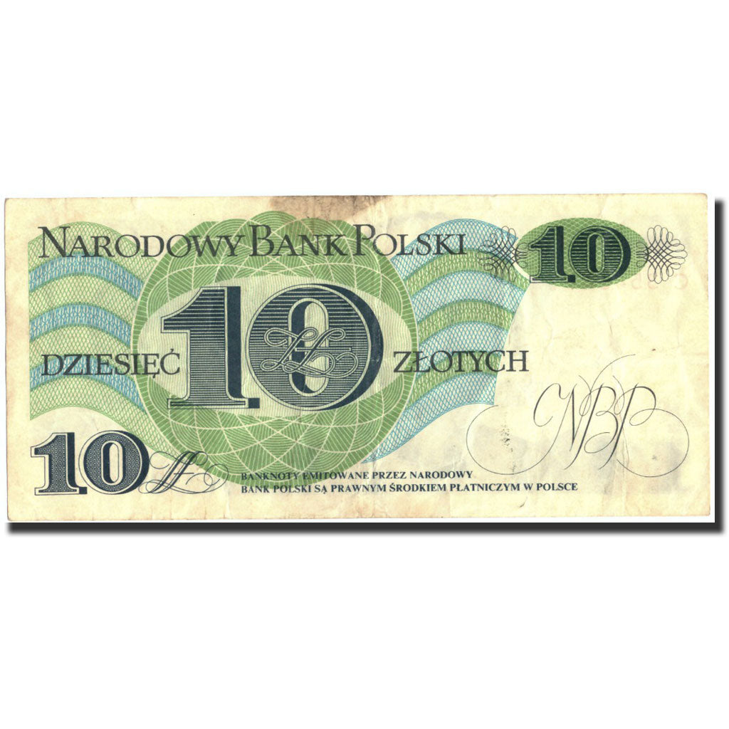 Banconote, Polonia, 10 Zlotych, 1982, KM:148a, 1982-06-01, MB+