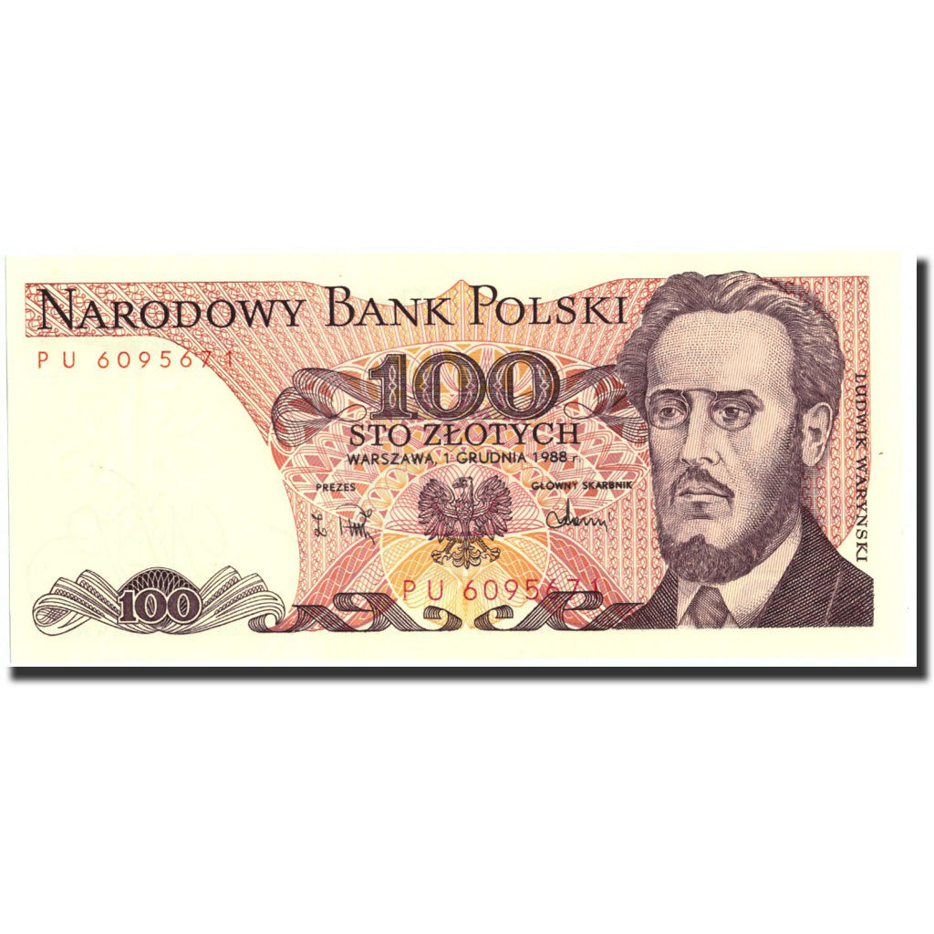 Banknote, Poland, 100 Zlotych, 1988, 1988-05-01, KM:143c, UNC(63)