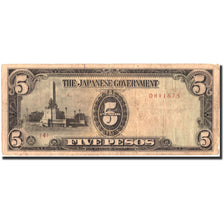 Banknote, Philippines, 5 Pesos, Undated (1942), Undated, KM:107a, VF(30-35)