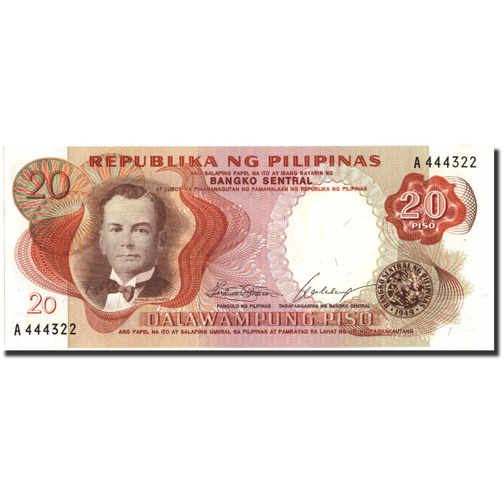 Banknote, Philippines, 20 Piso, Undated, Undated, KM:155a, UNC(60-62)