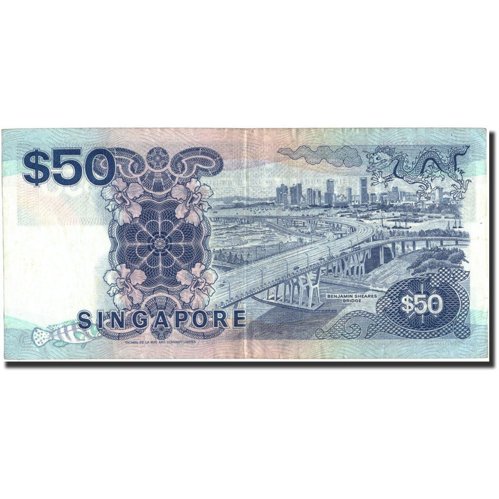 Banknote, Singapore, 50 Dollars, Undated (1994), Undated, KM:32, AU(50-53)