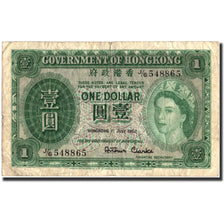 Hong Kong, 1 Dollar, 1952, KM:324Aa, 1952-07-01, BC+