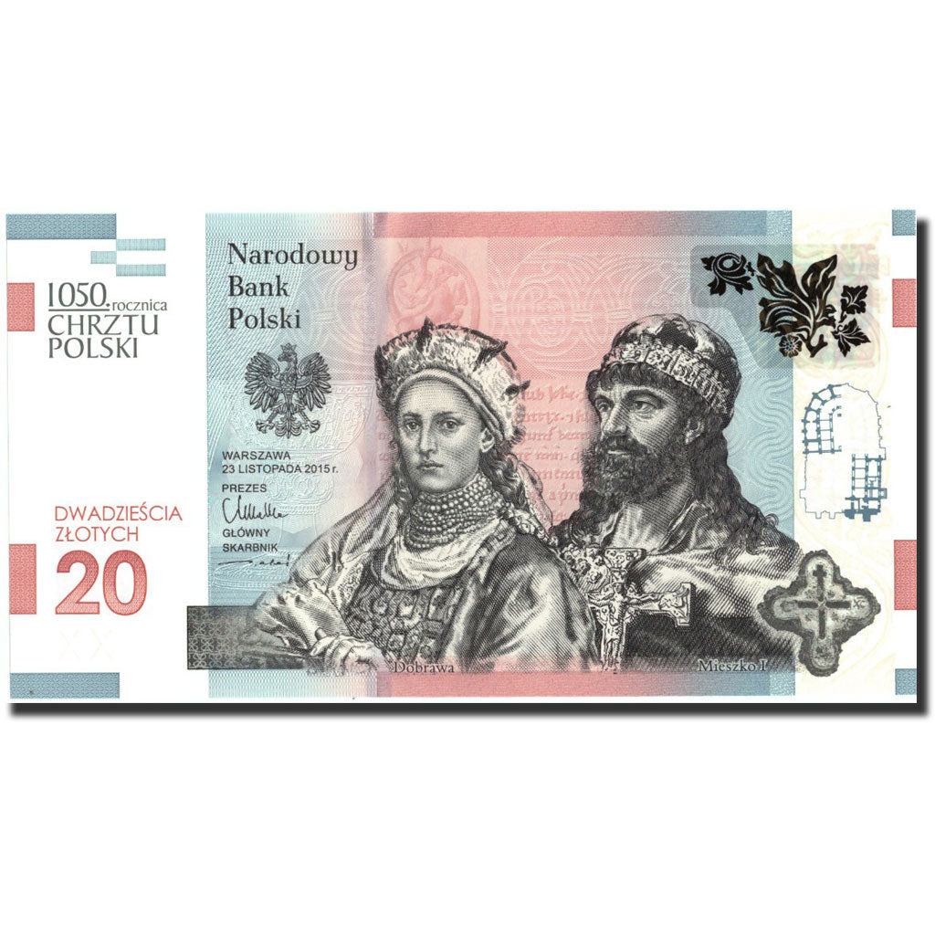 Poland, 20 Zlotych, 2015, 2015-11-23, KM:188a, UNC(65-70)