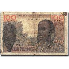West African States, 100 Francs, KM:801Tg, VG(8-10)