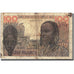 West African States, 100 Francs, KM:801Tg, VG(8-10)