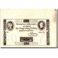 Geldschein, Frankreich, 25 Livres, 1972, 1792-10-24, UNZ-, KM:A67