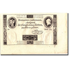 Biljet, Frankrijk, 25 Livres, 1792, 1792-10-24, SPL, KM:A67