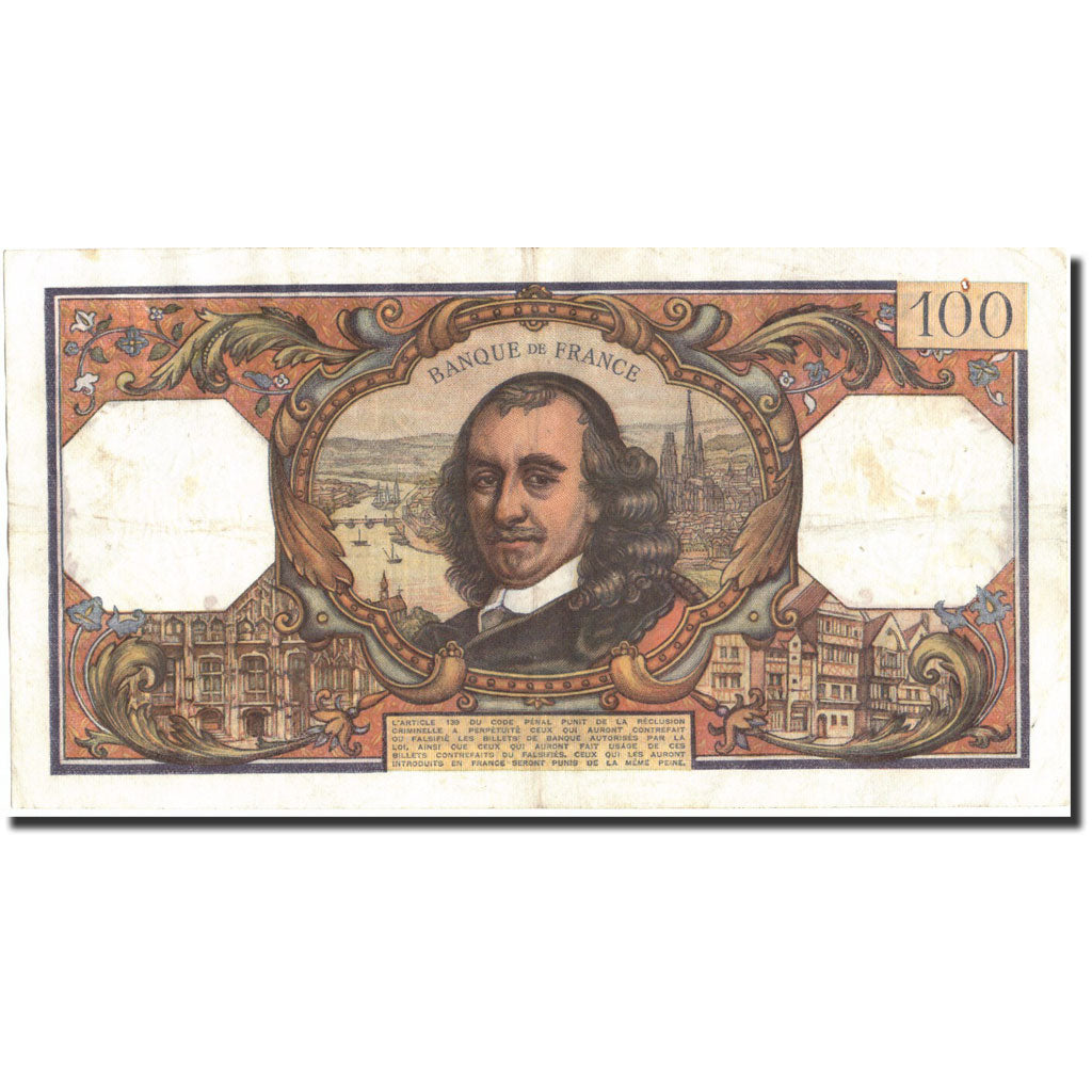 Banknote, France, 100 Francs, 1967, 1967-02-02, EF(40-45), KM:149b