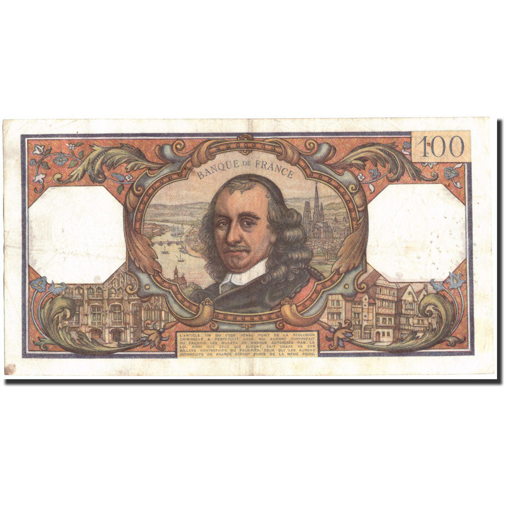 Banknote, France, 100 Francs, 1967, 1967-02-02, AU(50-53), Fayette:65.16